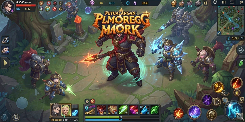 Tangkapan layar gameplay 8G8G menampilkan karakter yang bertarung dalam pertarungan epik.