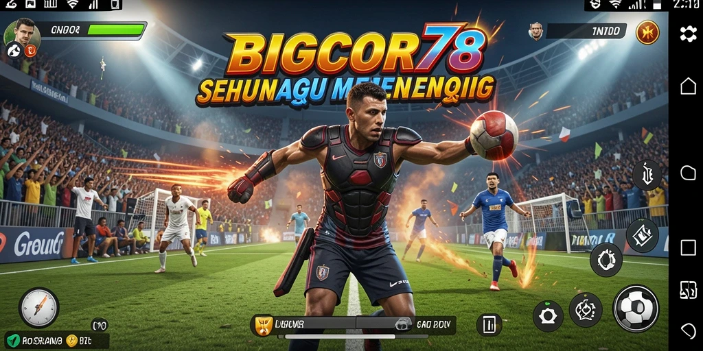 Screenshot dari gameplay <strong>BIGCOR78</strong> yang menunjukkan aksi mendebarkan dan kompetitif.