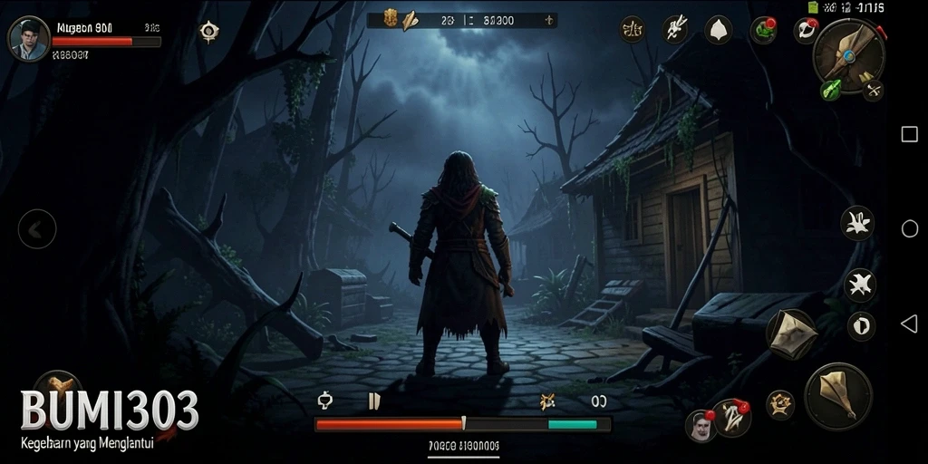 Tampilan mencekam dalam gameplay BUMI303 yang penuh ketegangan.