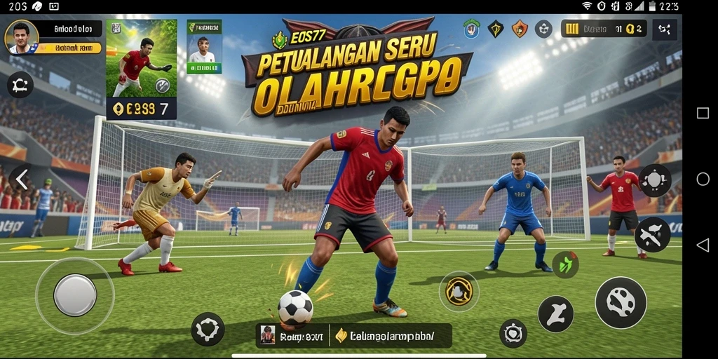 Gameplay menarik dari EOS77 yang menampilkan aksi olahraga seru.