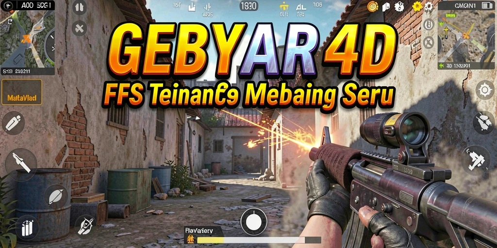 Gambaran mendebarkan dari gameplay FPS GEBYAR4D yang penuh aksi.