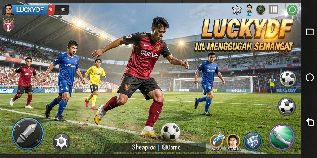 Tampilan gameplay LUCKYDF yang seru dan menegangkan.