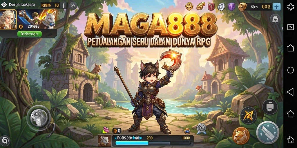 Tampilan gameplay RPG yang seru dan penuh petualangan.