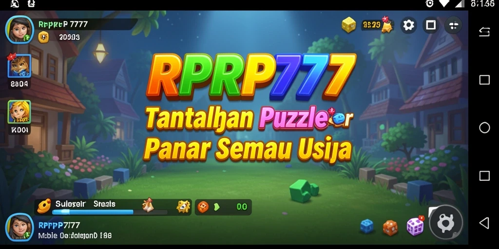 Tampilan gameplay menantang di RPRP777 dengan teka-teki menarik.
