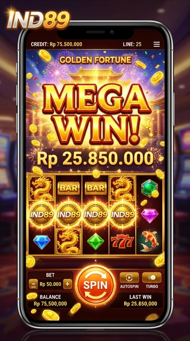 Tampilan aplikasi ind89 yang ramah pengguna.